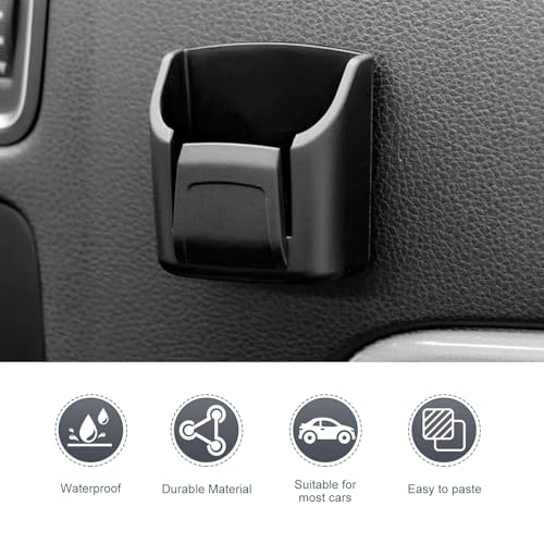 2 PCS Car Key Fob Holder, Car Garage Key Card Holder for Dashboard, Multifunctional Organizer Key Remote Mount with Double-sided Adhesive Tape - size: 2 PCS