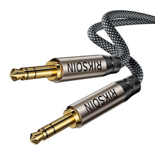 3.5mm Aux Cable 2FT/0.6m, Silver-Plated Wire Core Male to Male Cord for Headphones Car Home Stereos Speaker Compatible with iPhone iPad iPod Echo - size: 0.6m/2FT
