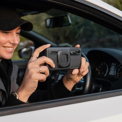 Quad Lock Handlebar Motorcycle Phone Mount PRO - Large Kit with Vibration Dampener and MAG Universal Adaptor - size: Handlebar Mount PRO Large