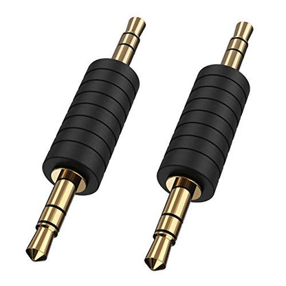 CableCreation Headphone Extension Cable + 2 Pack 3.5mm 1/8 Stereo Jack to 3.5mm Audio Male to Male Adapter Connectors