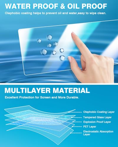 Karltys [Upgrade 2PCS 2020~2024 Toyota 4Runner 8-Inch Screen Protector [No Glare & Fingerprint] for HD Touchscreen 9H Tempered Glass Ultra Clear Radio Screen Cover - size: 2020~2024 Toyota 4Runner 8-Inch