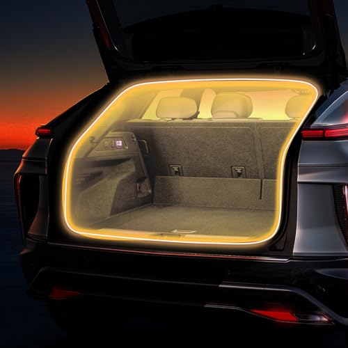 HOLDCY Car Trunk Cargo LED Strip Light, 12V Warm Yellow 3500K, 118.11in - color: Warm Yellow/3500K, size: 118.11 inches