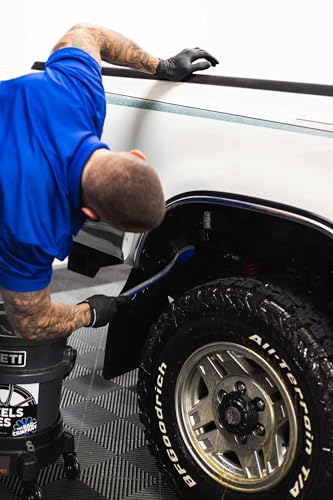 Detail Factory - Fender Well Brush - Ergonomic ProGrip Handle, Stiff Synthetic Bristles, Ergonomic Design, Clean Your Wheel Wells with Ease - Avalanche - color: Avalanche