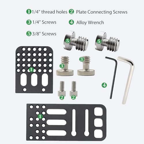 Camera L Bracket,Universal Vertical Camera Horizontal Mount Plate - size: Short Version