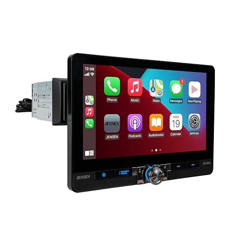 Jensen J1CA8FL 8" Wireless Apple CarPlay Android Auto Single/Double DIN - style: 8-Inch Wireless Stereo