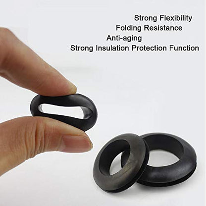 EASYEAH 15 Pcs Rubber Grommets for Wiring 1-3/16 in Panel Hole, 1 in ID - size: 1-3/16"DH, 1"ID