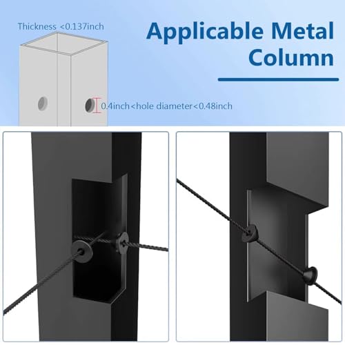 Cable Railing Kit, Rubber Grommets for Cable Post Protector - size: 90 Degree