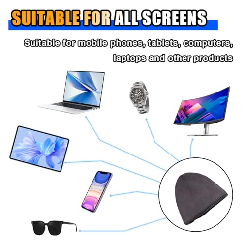 KITUREK Triangle Car Touch Screen Cleaner Cloth, Microfiber Cleaning Pad - style: Triangle