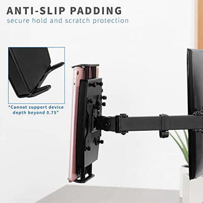 VIVO Universal VESA Mount Adapter for Tablets, 2-in-1 Laptops, & 15.6 inch Portable Monitors, Max VESA 100x100, Adjustable Laptop Holder, Black, MOUNT-UVM02 - size: up to 15.6" monitors + VESA mount