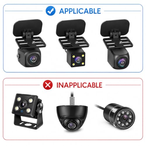 2 PCS Rear Dash Cam Mount, Self-Adhesive Rear Camera Mount