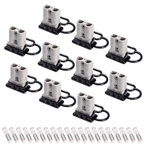 Spurtar 10 Pack Battery Quick Connect/Disconnect, 6-12AWG, 50A Gray - color: Gray, size: 50A(10 Pack)