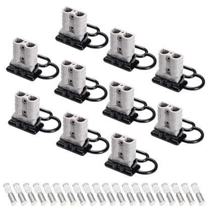 Spurtar 10 Pack Battery Quick Connect/Disconnect, 6-12AWG, 50A Gray - color: Gray, size: 50A(10 Pack)