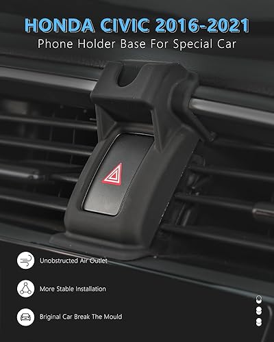 BeHave Magnetic Wireless Charger Mount for Honda Civic 2015-2021,Phone Holder for Civic,Compatible for Magsafe,iPhone Smartphones