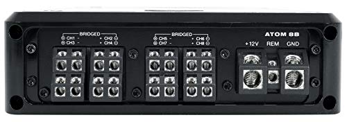 Rockville Atom 8B Black 8-Channel Marine/Boat Amplifier Amp - color: Black
