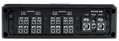 Rockville Atom 8B Black 8-Channel Marine/Boat Amplifier Amp - color: Black