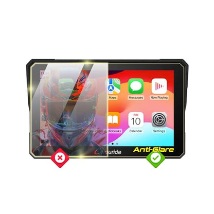IPG Anti-Glare Made for Carpuride W702BS 7 Inch BMW Motorcycle CarPlay Display Matte Finish Screen Protector Film, Perfect for Outdoor Use for w702bs.AnGl