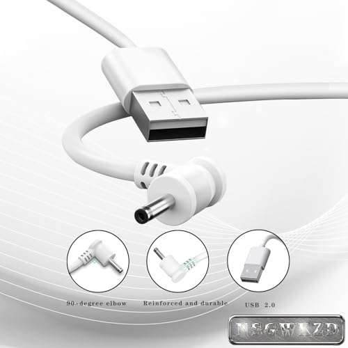 33 FT Camera Power Cord for Ring Stick Up Cam Plug-in Battery Charger, Weatherproof Extension Cable Flat