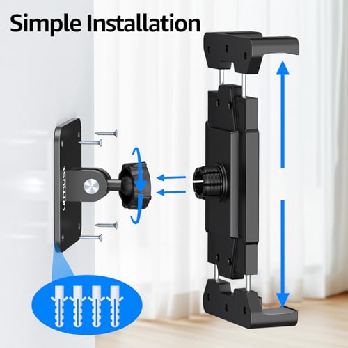 Urmust Tablet Wall Mount Ipad Holder, 4.7-15.6" - size: No Arm Pro-Up to 15.6"