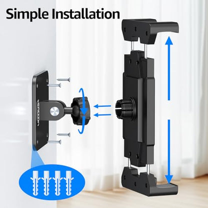 Urmust Tablet Wall Mount Ipad Holder, 4.7-15.6" - size: No Arm Pro-Up to 15.6"