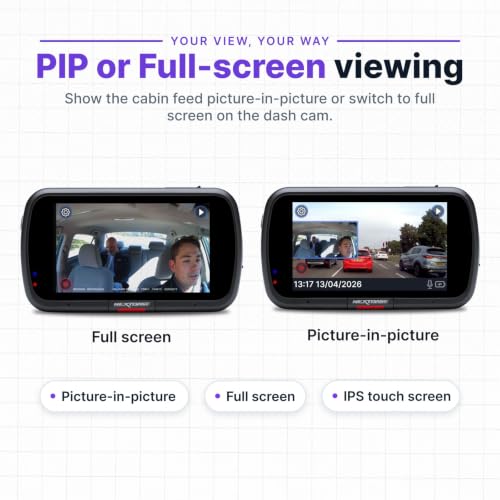 Nextbase Series 2 Add-on Module Cameras – 140 Degree Viewing Angle Cabin View Dash Camera for Commercial Use – Compatible with Series 2 322GW, 422GW, 522GW and 622GW Dash Cam Models - style: Cabin View Camera