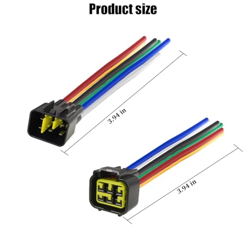 4 Pin Car Waterproof Connector, Vehicle Male and Female Electrical Way Wire Connector, Automotive Wire Connection Harness Pigtail Accessories, Universal for Truck RV SUV - size: 6 Pin