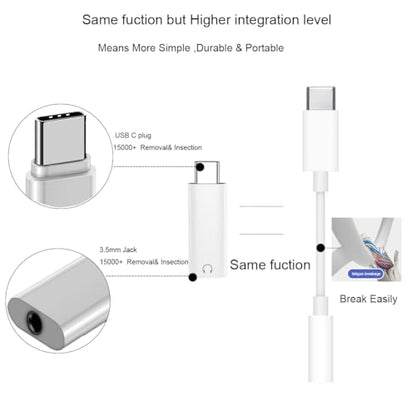 FRIGRAF 2PACK USB C to 3.5mm Audio Adapter, Type C to Headphone Jack Dongle - size: 2-Pack