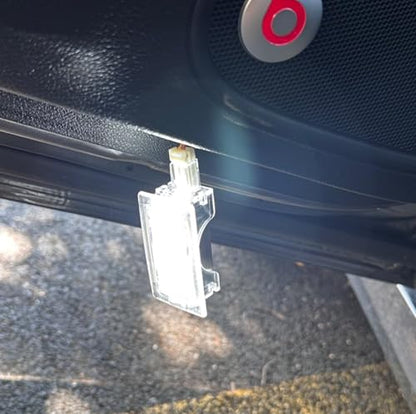iJDMTOY Xenon White 18-SMD Full LED Under Side Door Courtesy Lights, Footwell Lights, Compatible with Dodge Charger Challenger Dart Stratus Magnum Avenger, Chrysler 200 300 Sebring - style: Xenon White