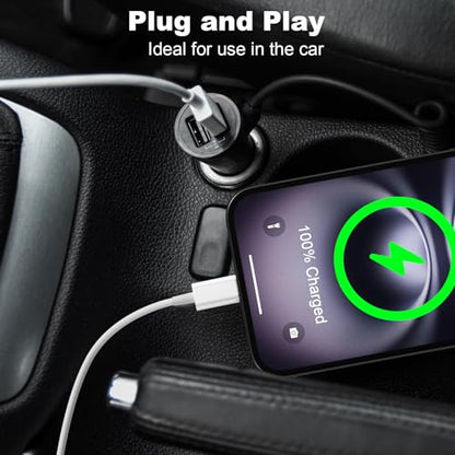 Car Carplay Cable for iPhone 17 16 15 Pro Max Air 6FT USB A to USB C Cable - color: White, size: 6FT