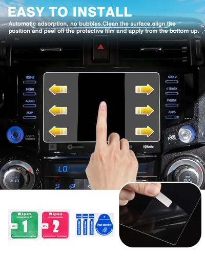 Karltys [Upgrade 2PCS 2020~2024 Toyota 4Runner 8-Inch Screen Protector [No Glare & Fingerprint] for HD Touchscreen 9H Tempered Glass Ultra Clear Radio Screen Cover - size: 2020~2024 Toyota 4Runner 8-Inch