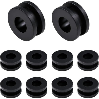 M6 Rubber Grommets Kit for Motorcycle Fairing, 10PCS Rubber Grommet Bushings Compatible with Yamaha Honda Kawasaki Suzuki, ATV Body Panel & Cowling Mount Replacement