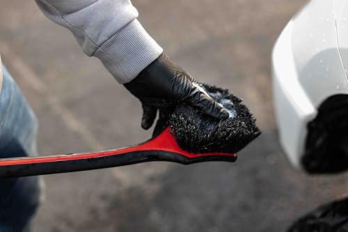 Detail Factory - Fender Well Brush - Ergonomic ProGrip Handle, Stiff Synthetic Bristles, Ergonomic Design, Clean Your Wheel Wells with Ease - Black Ice - color: Black Ice
