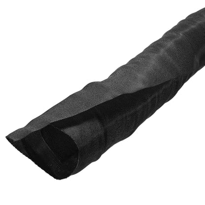 MECCANIXITY Braided Wire Loom, 7ft(2 m) - 2"(50mm) Wire Split Braided Cable Management Sleeve Automotive Woven Mesh Split Loom Tubing for Multi-Cable Management, Black - color: Black, size: 7ft(2 m) - 2"(50mm)