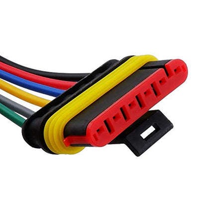 MUYI 6Pin Way 18AWG Waterproof Electrical Connector Wire Connectors-5 Kit - style: 6pin (5sets)