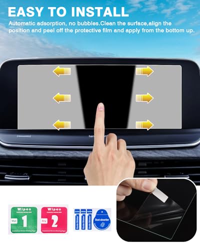 Karltys 2 Pack Screen Protector for Tempered Glass for 2020-2022 Kia Telluride EX SX /2020-2022 Kia Niro 10.25-Inch Accessories (No Glare & Finge) - size: 10.25" Kia Telluride 2020-2022
