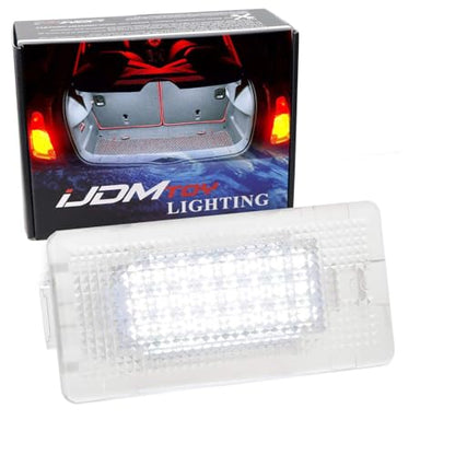 iJDMTOY Full LED Trunk Cargo Area Lamp Compatible With 2014/15-up 3rd Gen MINI Cooper F55 F56, OEM Replacement, Powered by 24-SMD Xenon White Lights & CAN-bus Error Free