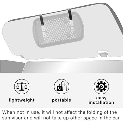 BFXM Car Visor Mirror, Universal Clip-On Car Mirror Vanity - size: 1PCS