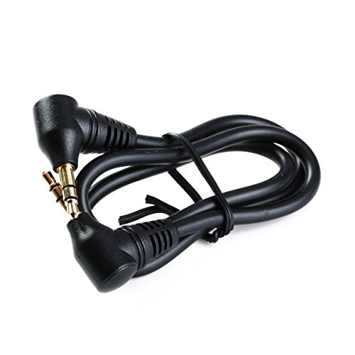 MAS Stereo AUX Cable Male to Male Right Angle Auxiliary Audio Cord 3.5mm 1/8 Adapter