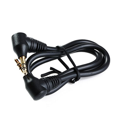 MAS Stereo AUX Cable Male to Male Right Angle Auxiliary Audio Cord 3.5mm 1/8 Adapter
