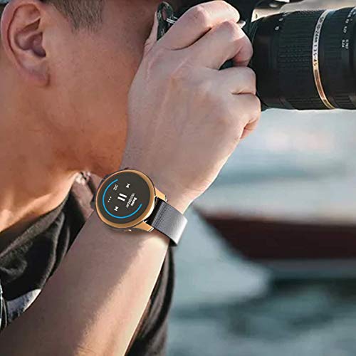 Compatible with Garmin Venu Waterproof Protective Case Soft TPU Plated All Around Scratch-Proof Screen Protector Cover for Garmin Venu GPS Smartwatch (Rose gold) - color: Rose gold