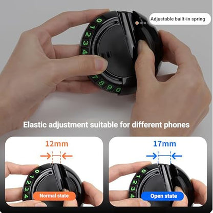 Anti Slip Car Mat Phone Holder,Anti Slip Phone Mat for Car,360° Rotatable - color: Black and Gray