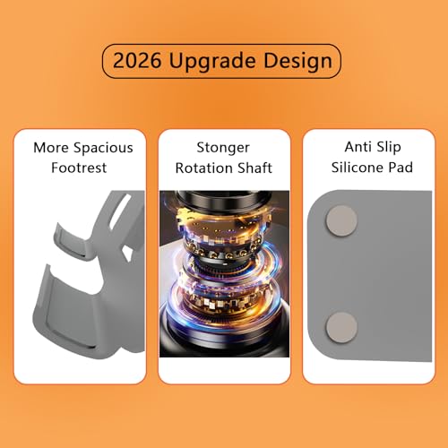 Metal Tablet Stand Holder Adjustable for iPad Kindle Tab, Grey - color: Grey