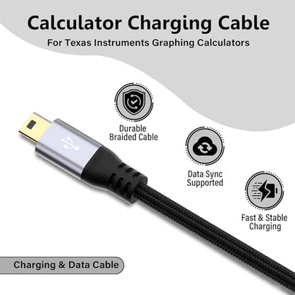 Mini USB Cable 3 FT, USB 2.0 A to Mini B Charging Cord Compatible with GoPro Hero 3+, PS3 Controller, MP3 Player, Dash Cam, Garmin Nuvi GPS, Camera, Blue Yeti, GPS Receiver, Snowball iCE Mic, TI-84 - size: 3FT