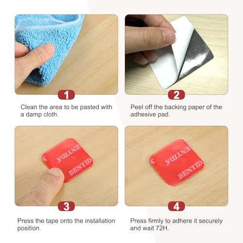 20 Pcs Double Sided Adhesive Pads, 1.97 x 1.97 Inch Dash Cam Sticky Pads Self-Adhesive Square Mounting Foam Tape Waterproof & Heat Resistant for Car Walls Picture Home Decor, Red - size: 1.97 x 1.97 Inch