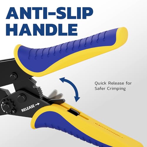 haisstronica Crimping Tool for Open Barrel Terminals, AWG 22-10, HS-5327