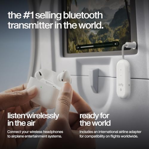 Twelve South AirFly Pro 2 Deluxe, Wireless Bluetooth Adapter, White - color: White, style: AirFly Pro 2 Deluxe