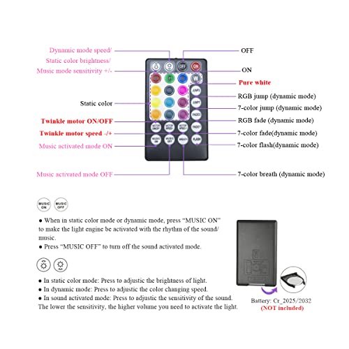 AKEPO 50W RGBW Twinkle Fiber Optic Light Engine Driver, Bluetooth APP Control+Music Activated+28-Key Remote Control for Home Fiber Optic Star Ceiling - size: 50W Twinkle