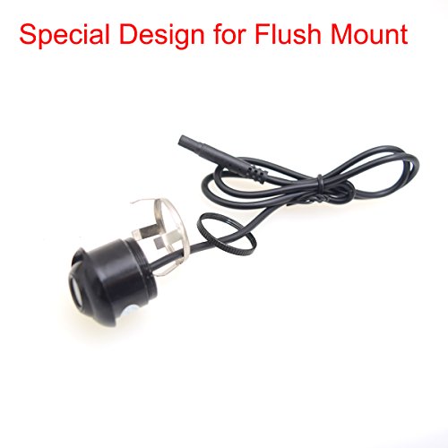 Backup Camera, Hole Drilling 22.5mm EKYLIN Car Auto Backup Camera Cam Screw Bumper Mount Universal Fit Parking Assistance Grid Lines