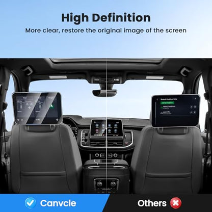 Canvcle 3PCS Screen Protector for 2021-2025 2026 Chevy Tahoe/Suburban/GMC Yukon 10.2 Inch Navigation and 12.6 Inch Rear Seat Touch Screen, 9H Tempered Glass Radio Display Screen Cover Protective Film - size: 2021-Present Chevy Tahoe/Suburban/Yukon 3PCS