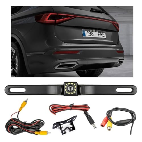 Backup Camera for Car,Ultra HD Reverse Camera with 12 Led,150°Wide View Angel Car Rear Camera,Universal Car Essentials for Avoiding Blind Spots in Reverse (12 Lights)
