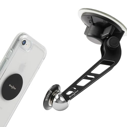 Nite Ize Steelie Windshield Kit - Magnetic Cell Phone Holder for Car Accessories - Sturdy Car Windshield Mount for Cell Phones - Orbiter - style: Orbiter